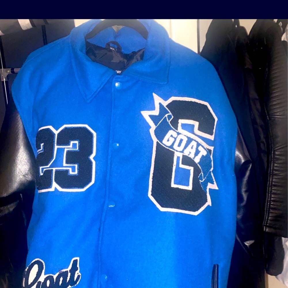 Mens leather Varsity jacket